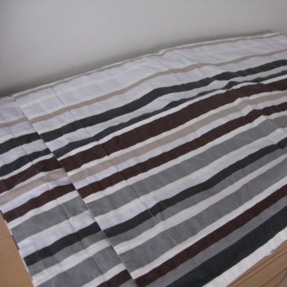Crate and Barrel Striped Euro Shams x 2